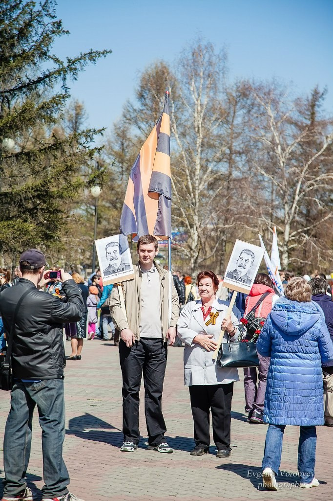 Празднование Дня победы 9 мая в Красноярске