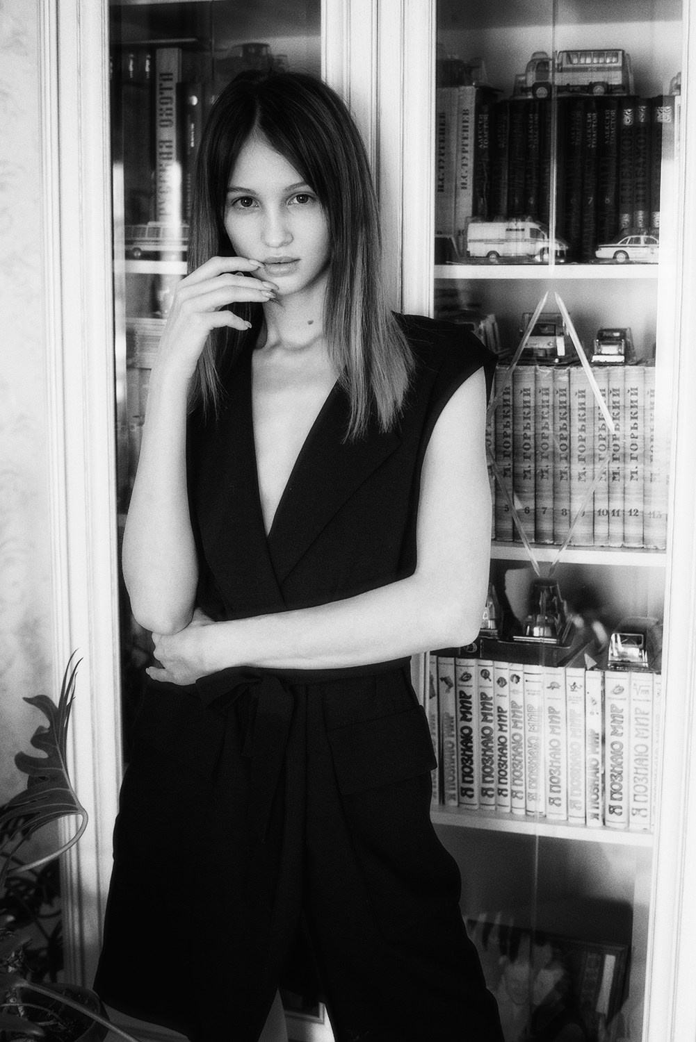 Черно белая фотосессия. Светлана Маликова. Портрет девушки.