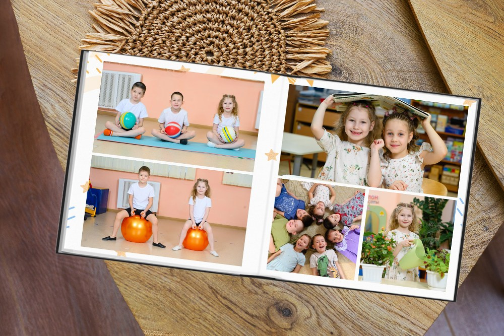 Выпускной альбом для детского сада «Минимализм». Студия выпускных альбомов Ольги Галкиной. Томск