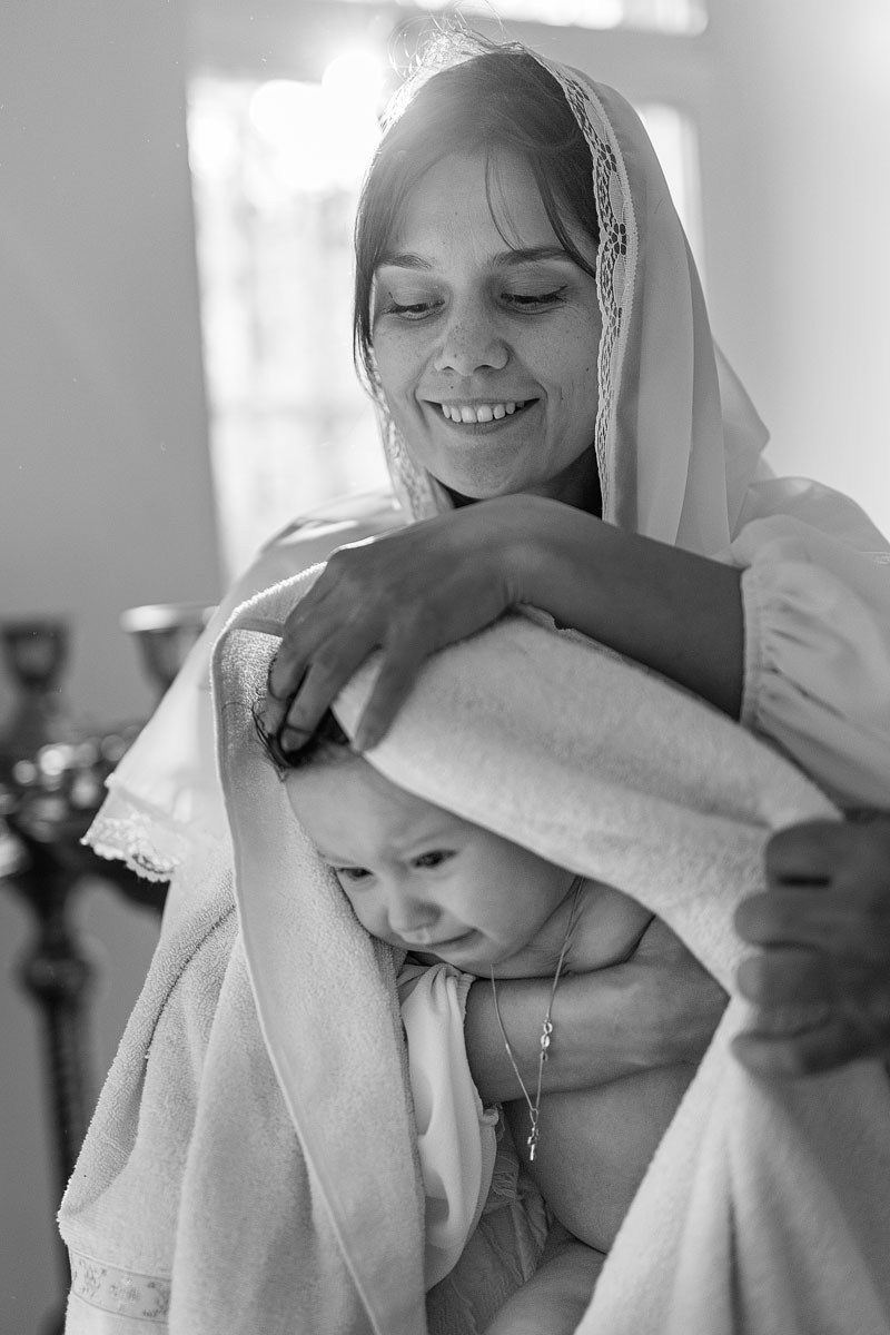 — Таинство Крещения (Чёрно-белый). Детский и семейный фотограф Домодедово