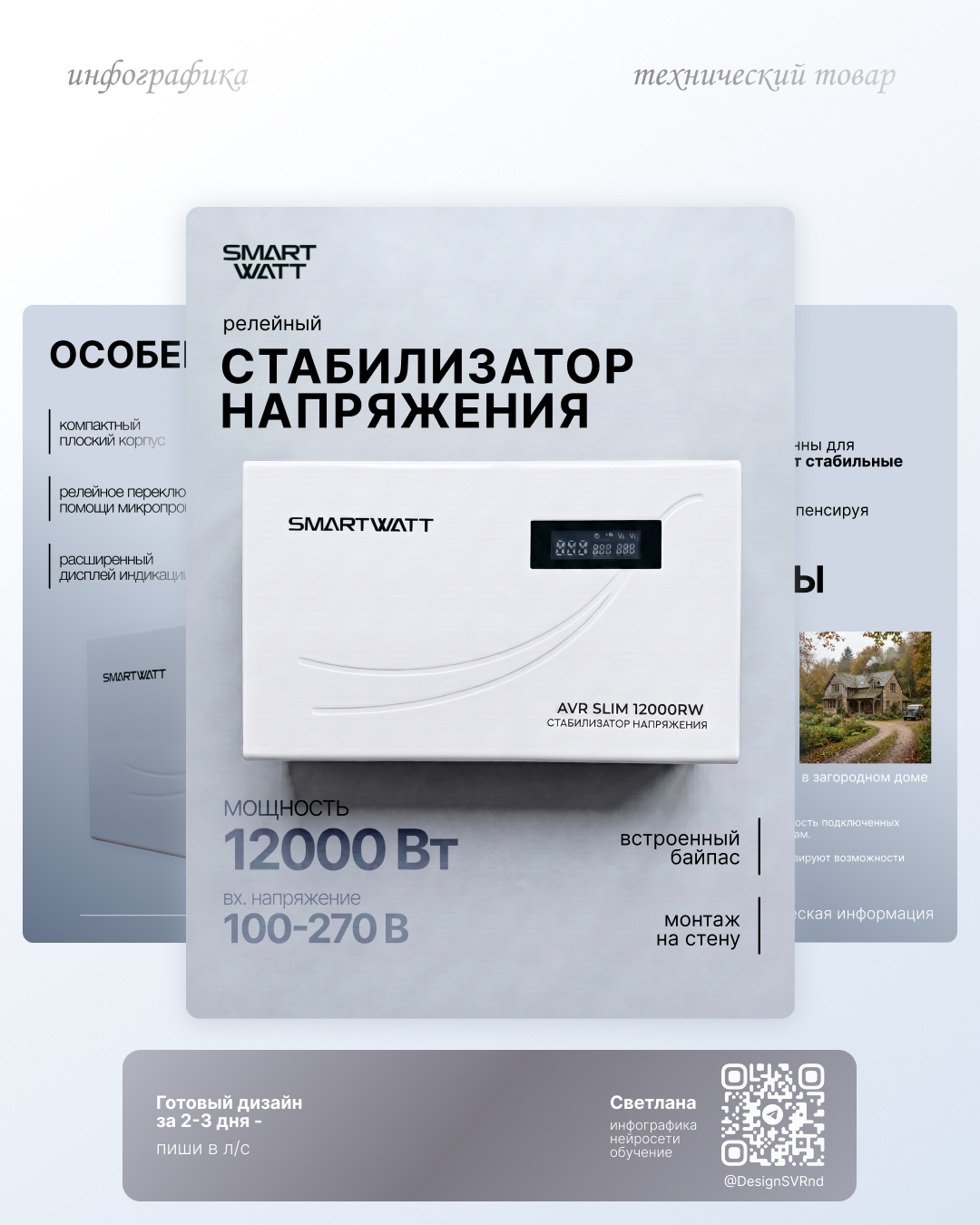 Инфографика для маркетплейсов. Веб-дизайнер Светлана Мелешкина