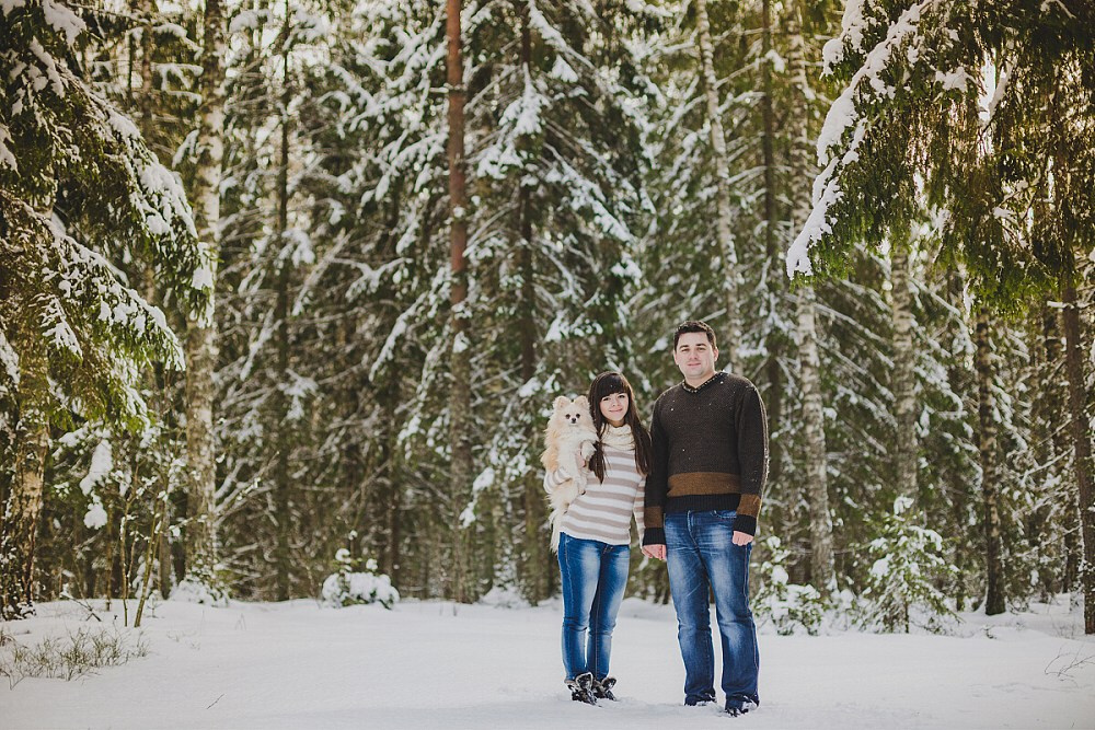 Зимняя лавстори Игорь+Маргарита. Фотограф в Варшаве Анна Розова