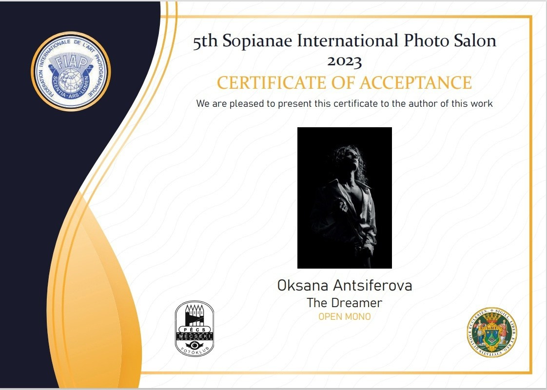 Мои регалии. Свадебный фотограф, портретный фотограф в Москве и Саратове Оксана Анциферова