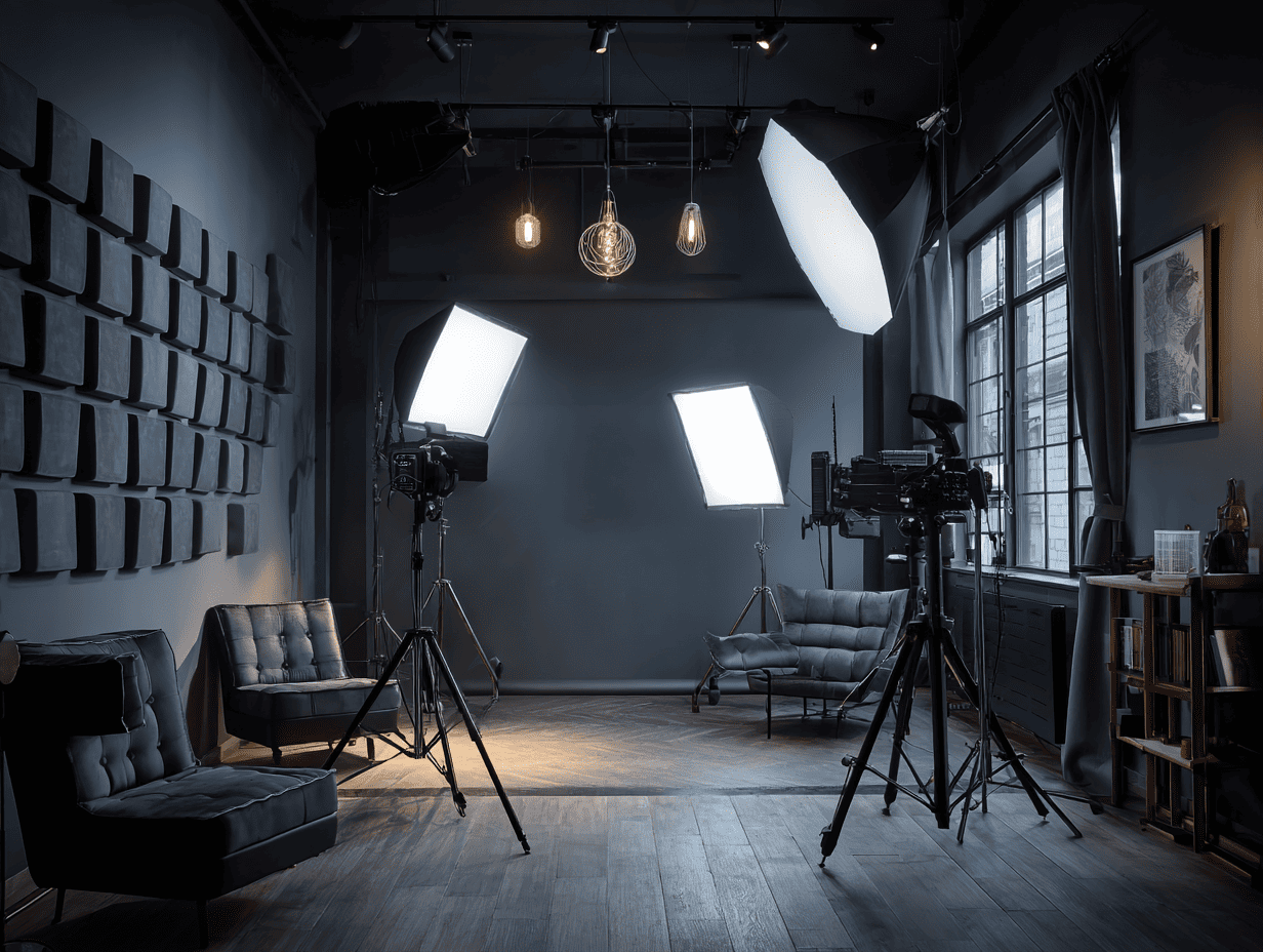 Минималистичная светлая студия с нейтральным интерьером для универсальной фотосессии, фотограф Карасёва Елена