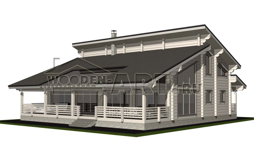 «Красково» 332 кв. м. Проекты деревянных домов