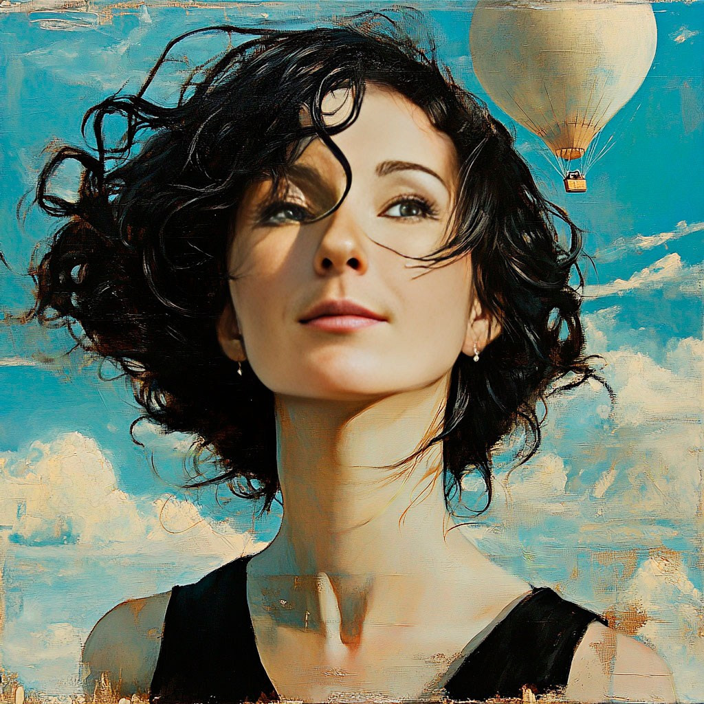 Нейрофотосессия для Марины. Сказочный образ девушки на шаре. ФотоХудожник Харитонова Ирина г. Санкт-Петербург