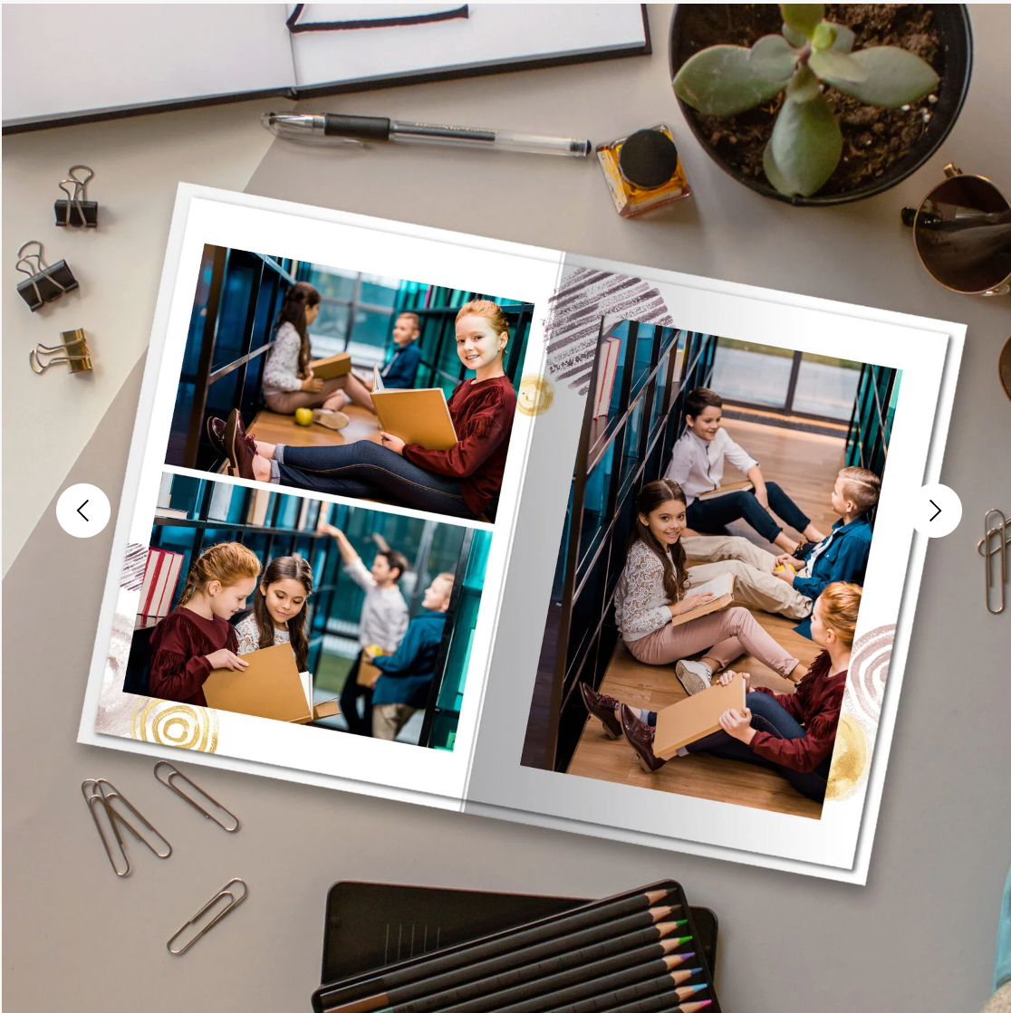 Дизайн «Круги Акварель». Выпускные альбомы в Екатеринбурге, от Анастасии Саловой