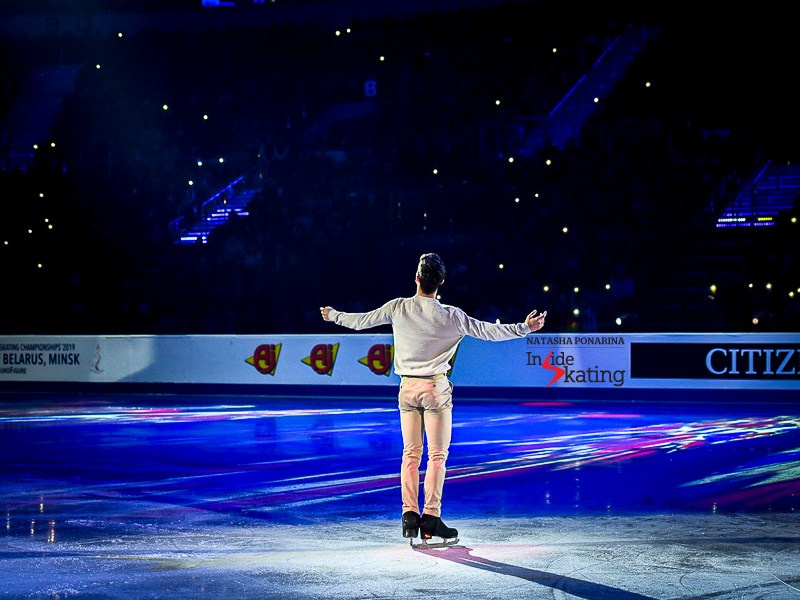 Javier Fernandez ECH 2019 Gala. Russian figure skating photographer from Saint-Petersburg