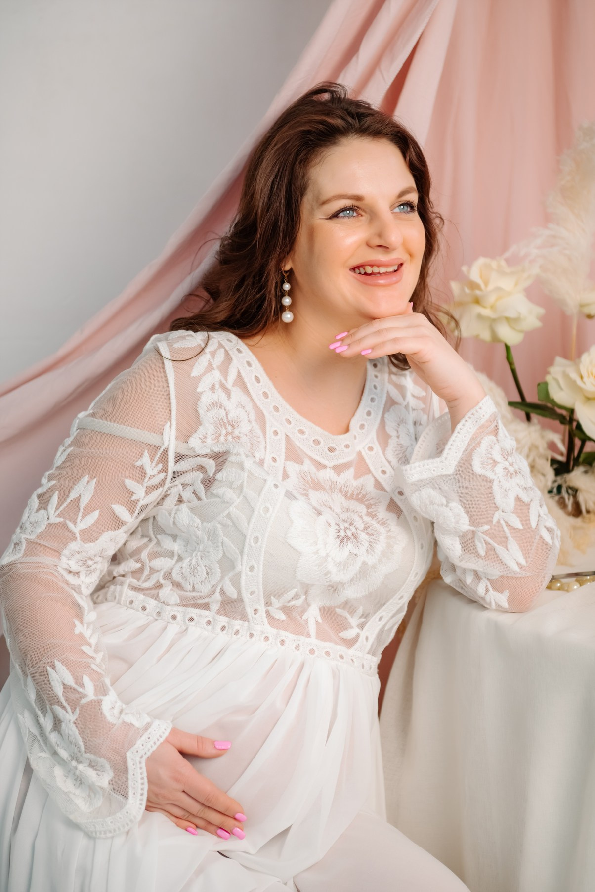 Беременность. Лена в цветах. Свадебный и сеейный фотограф в Санкт-Петербурге Елена Худякова