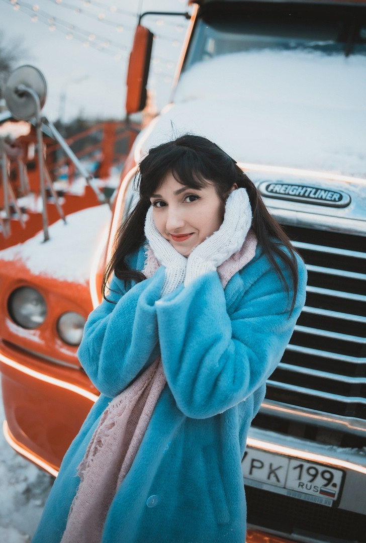 Грузовик Coca-Cola. Семейный, индивидуальный фотограф в Москве Ангели Марина