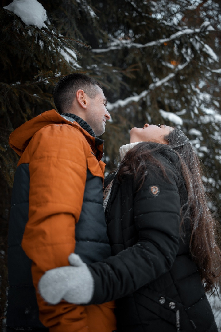 Новогодняя история в лесу. Семейный, индивидуальный фотограф в Москве Ангели Марина