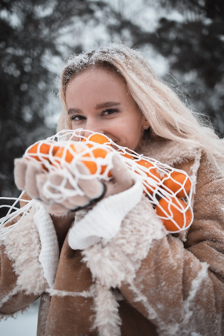 Новогодняя фотосессия с любимым питомцем. Семейный, индивидуальный фотограф в Москве Ангели Марина