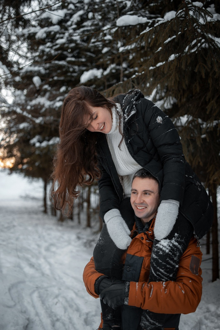 Новогодняя история в лесу. Семейный, индивидуальный фотограф в Москве Ангели Марина
