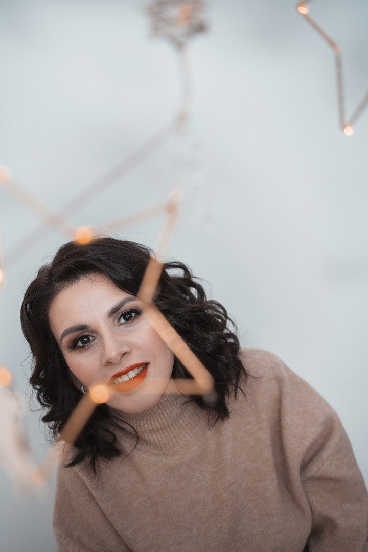 Студийная новогодняя фотосессия. Семейный, индивидуальный фотограф в Москве Ангели Марина