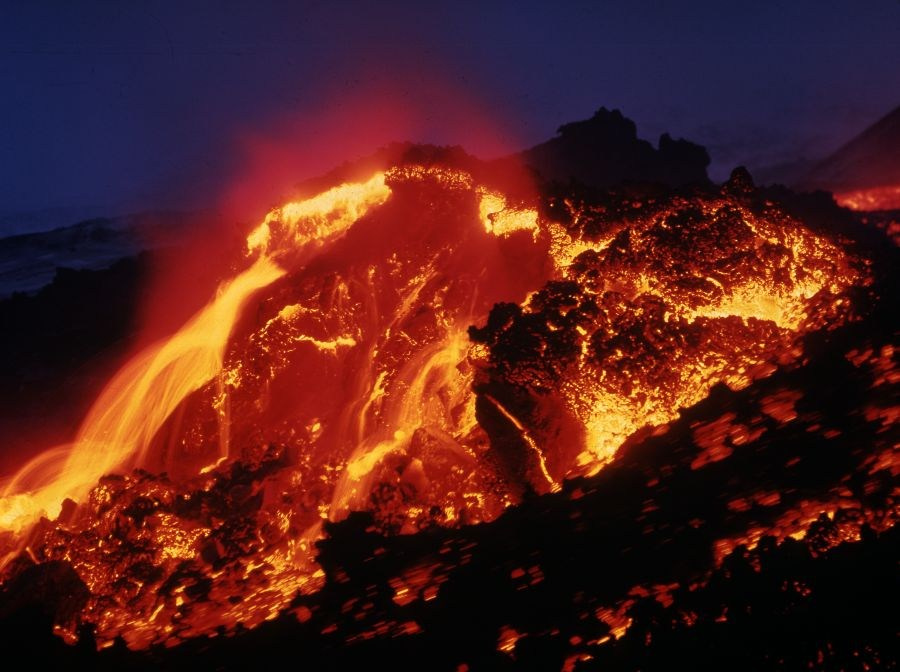 Лава, в-н Ключевской. 1966г.