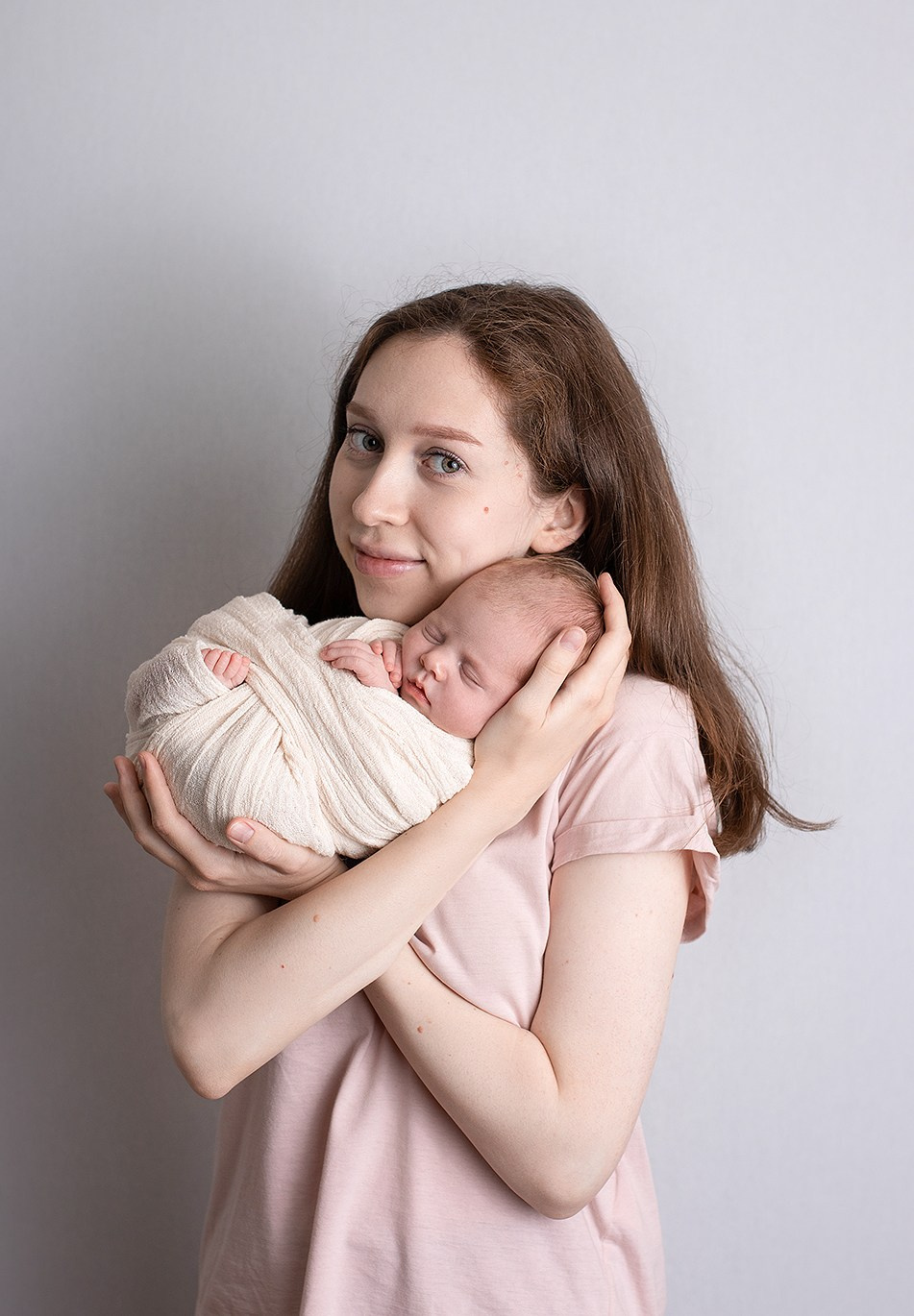 Newborn съёмка Анюты. Фотограф новорождённых и малышей до года в Москве и Московской области