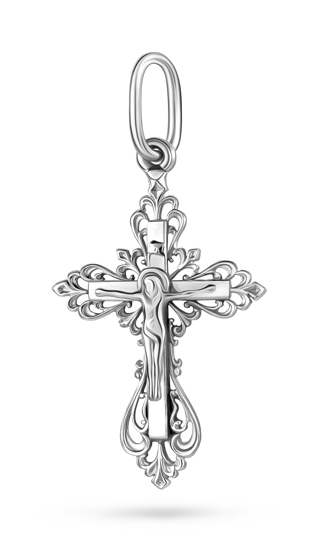 Фотосъемка серебряного креста для каталога