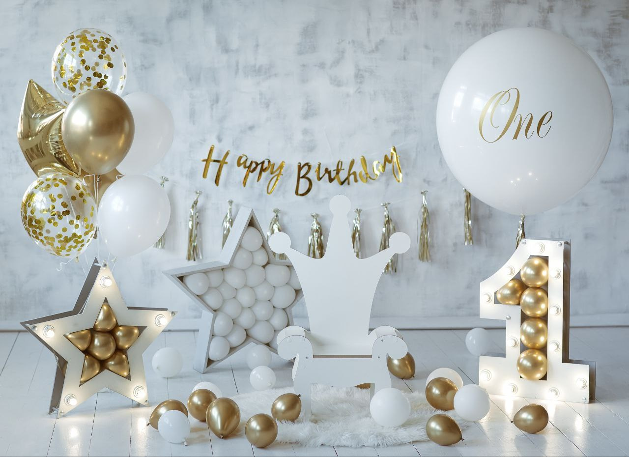 Фотозона на 1 год девочке от Леонардо Бамбино