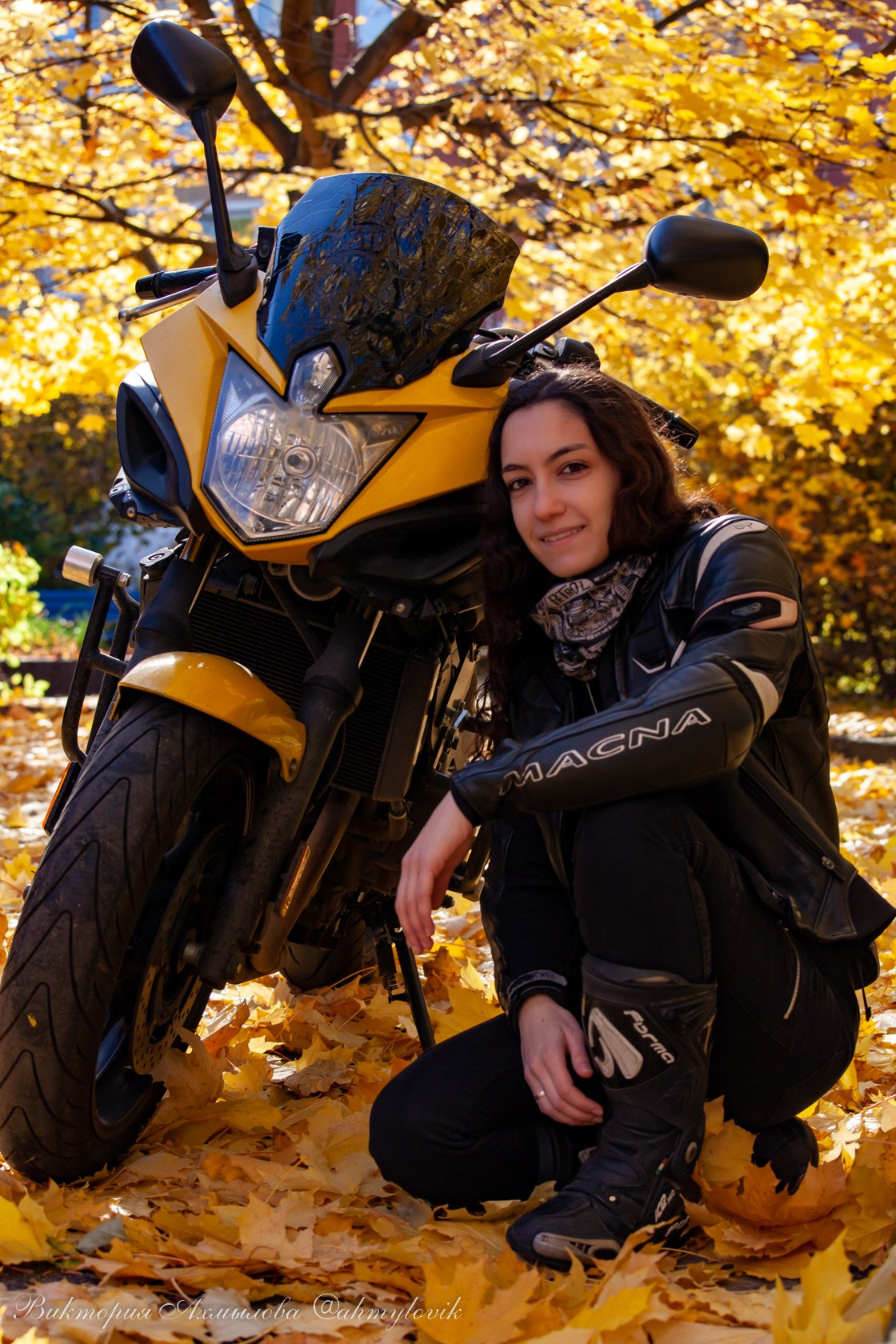 Алина Вартанова (Yamaha Diversion F 600). Виктория Ахмылова. Фотограф в Москве