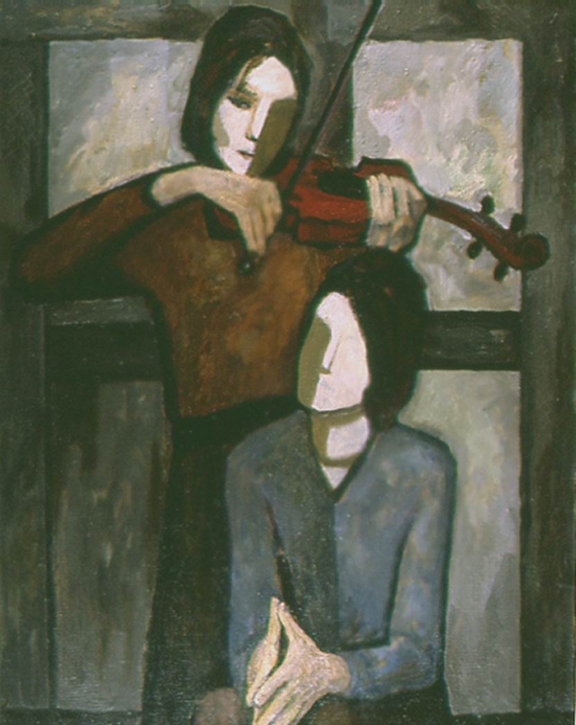 «Сёстры» 1976-95 год Собр. Д. Томас. Мадрид. Художник Величко Вадим Семёнович