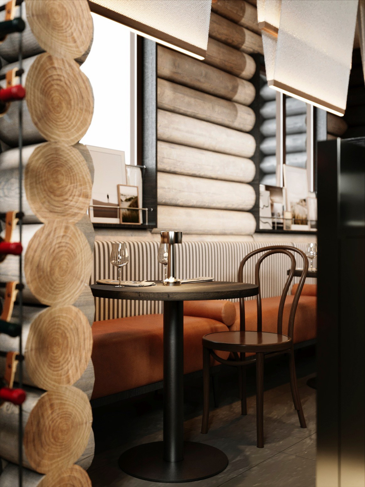 Ресторан, база отдыха «ОГУР». Дизайн интерьера от Дмитрия Баландина