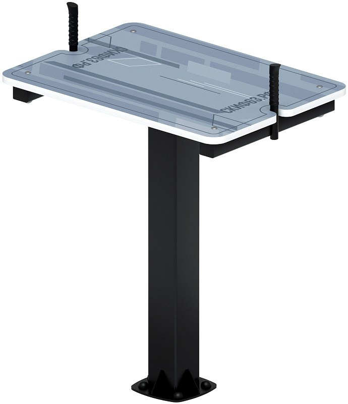 Стол для армреслинга (серый) - Уличный тренажер - СТ 001-13 Габариты (ШхДхВ): 920х660х1190 Зона безопасности, мм: 2000х2660 Оборудование предназначено для подростков в возрасте от 14 лет и взрослых, весом не более 100 кг. 