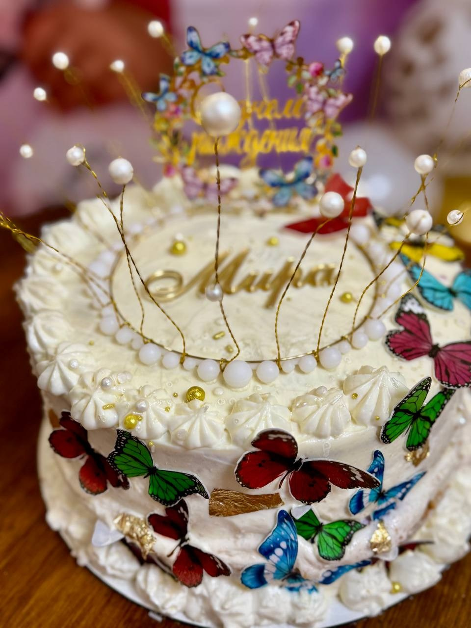 Сладкий тортик на празднике у аниматора Марины Гребенниковой из города Семикаракорска.