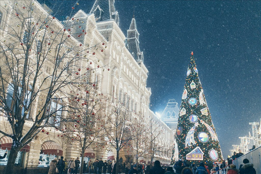 Москва в Январе