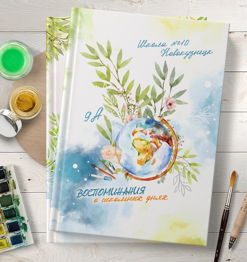 Выпускной альбом «Воспоминания», выпускная фотокнига МНОГО ЗЕЛЕНИ