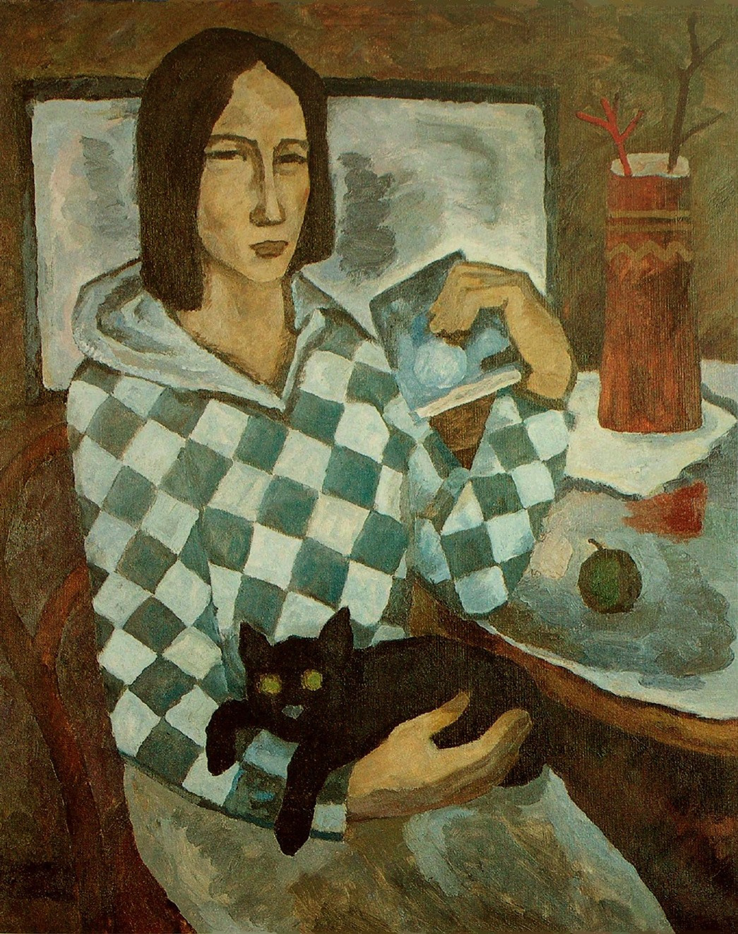 «Черный кот» 1988 год Собр. Д. Томас. Мадрид. Художник Величко Вадим Семёнович