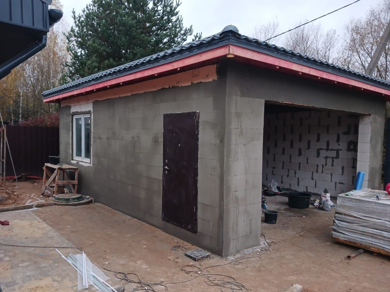 🚗 Гараж из газоблока 6,5×8 м — за 30 дней!. Строительная компания «Милый дом» МД. Москва и Московская область