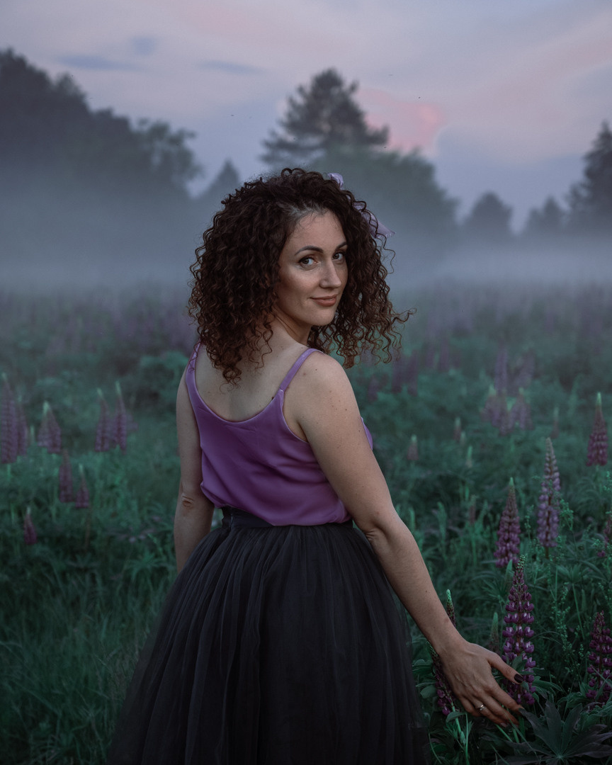 Фотосессия в люпинах. Фотограф в Белграде Чугреева Елена