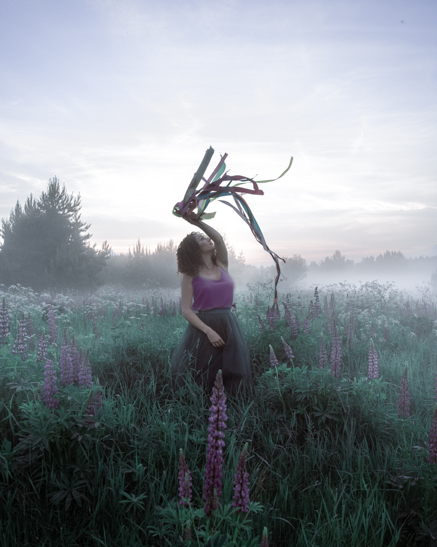 Фотосессия в люпинах. Фотограф в Белграде Чугреева Елена