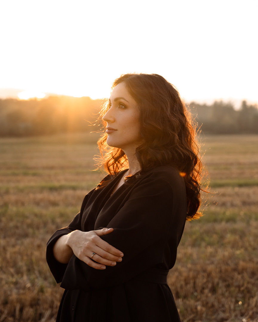 Сьемка на закате в поле. Фотограф в Белграде Чугреева Елена