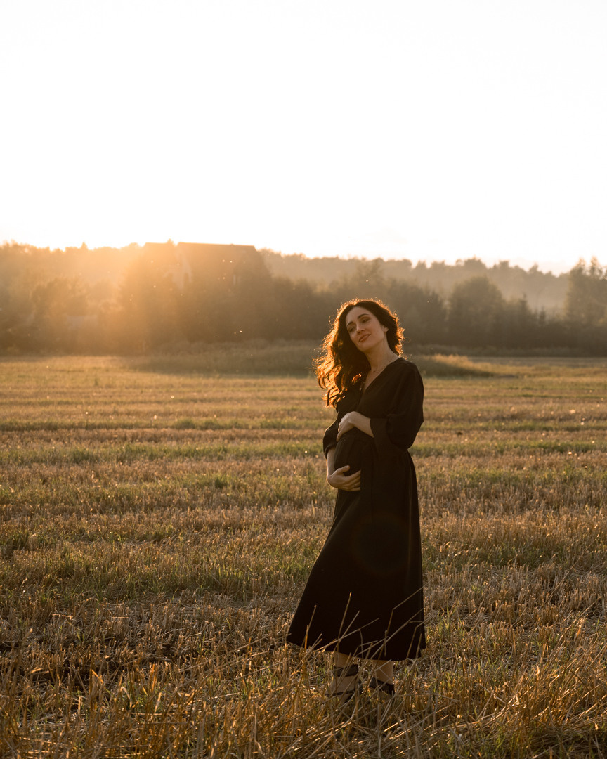 Сьемка на закате в поле. Фотограф в Белграде Чугреева Елена