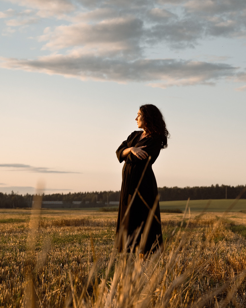 Сьемка на закате в поле. Фотограф в Белграде Чугреева Елена