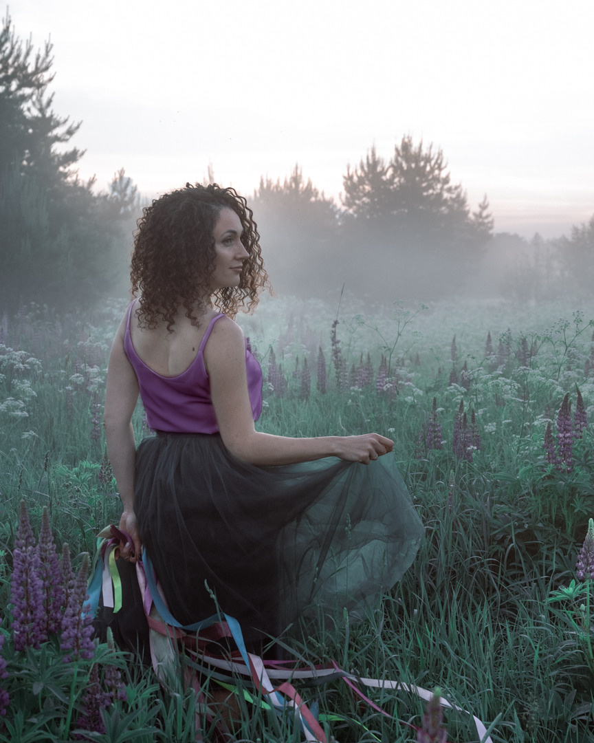 Фотосессия в люпинах. Фотограф в Белграде Чугреева Елена