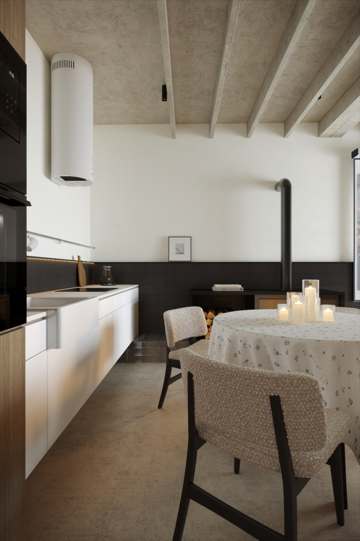 Дом в Мраморном, 2 этажа с баней. Дизайн интерьера от Дмитрия Баландина