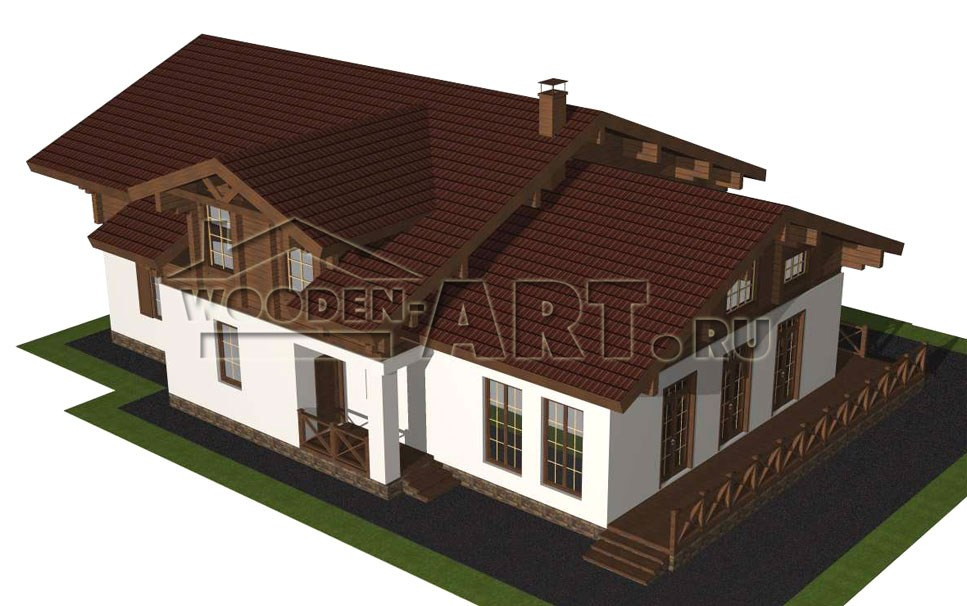 «Каменка» 366 кв. м. Проекты деревянных домов