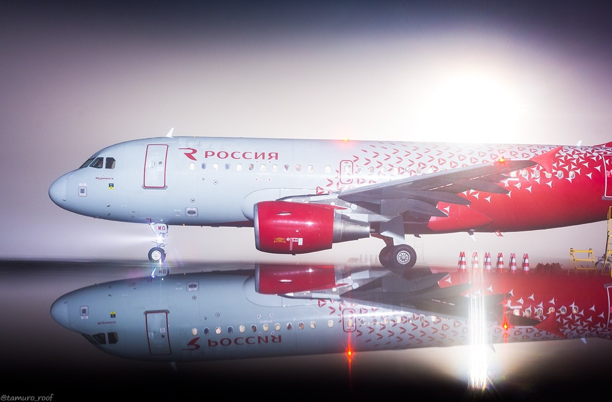 Самолёт перед дальним рейсом