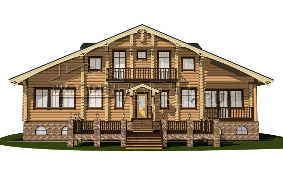 «Иваново» 369 кв. м. Проекты деревянных домов