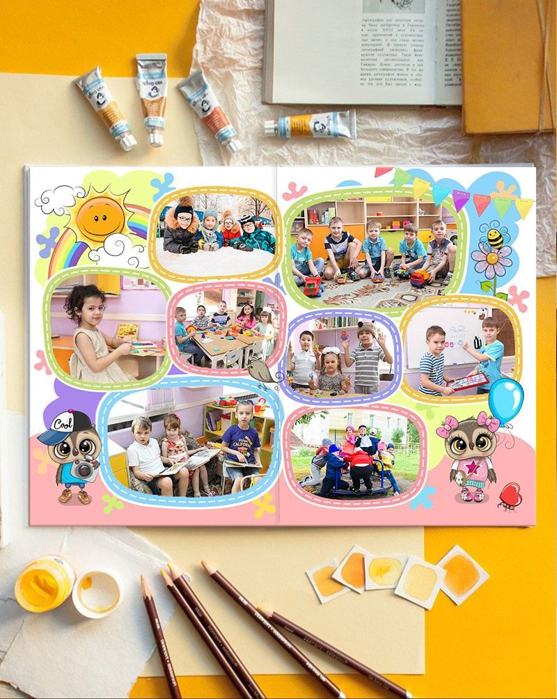 Фотоальбом «Совята». Детская выездная фотостудия