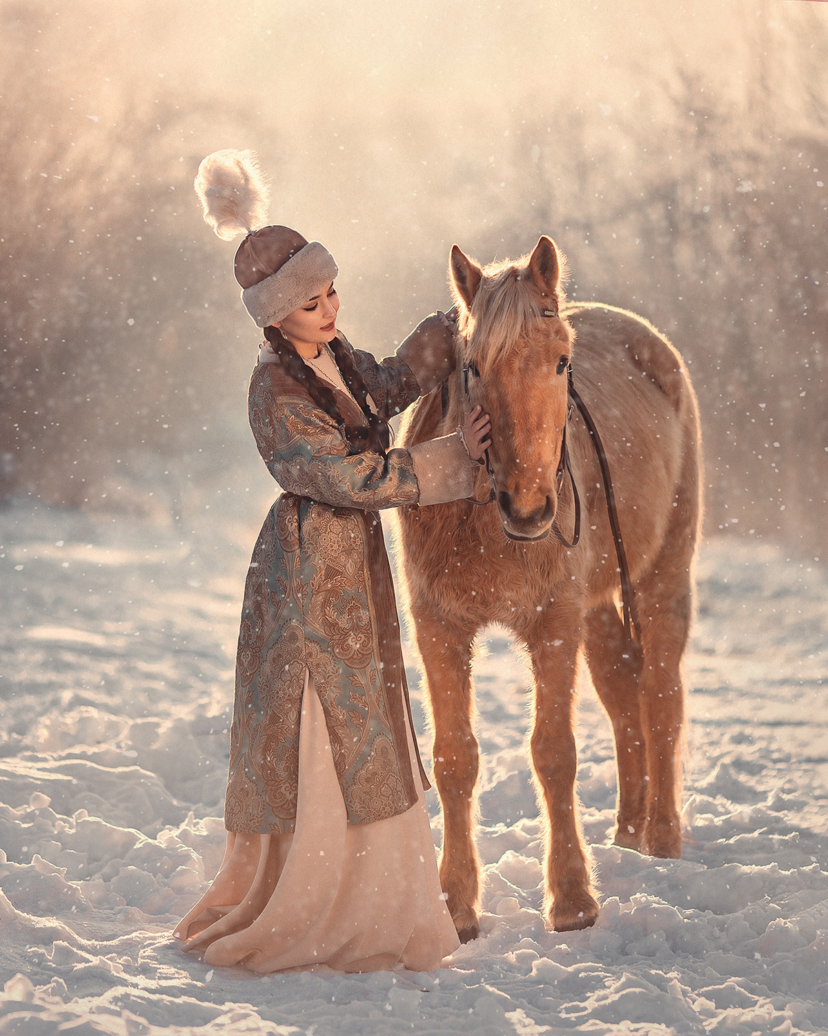 Виола с совой. Детский и семейный фотограф Елена Михайлова в Москве