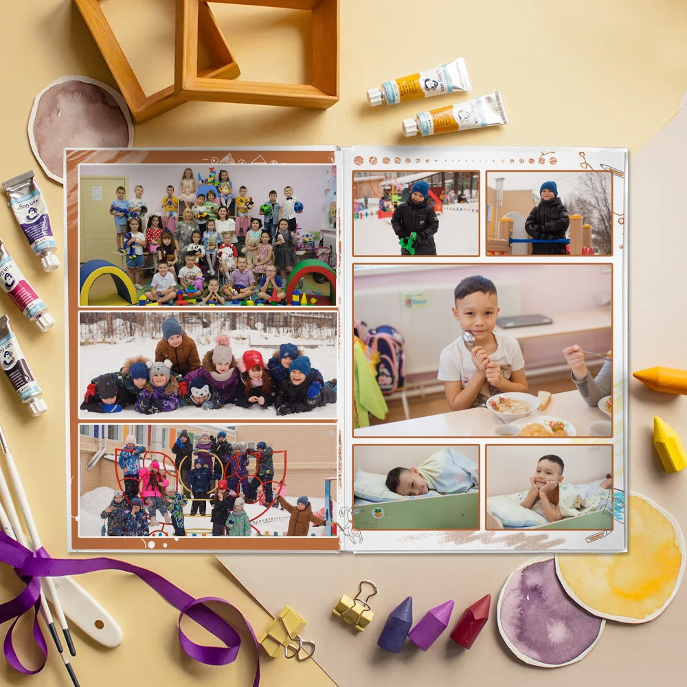 10 разворотов ДС. Детский, семейный и школьный фотограф Светлана Волжанина