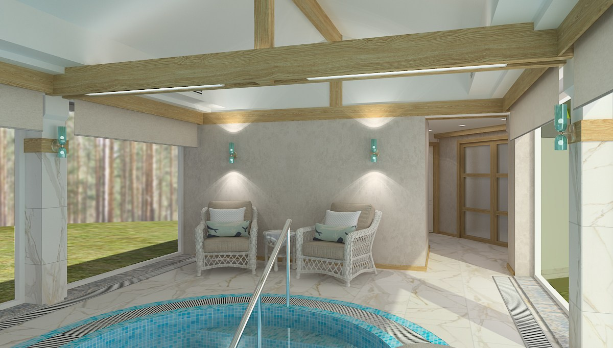 Бассейн в Ильечёво. Дизайнер в Санкт-Петербурге Дмитрий Цыбулько