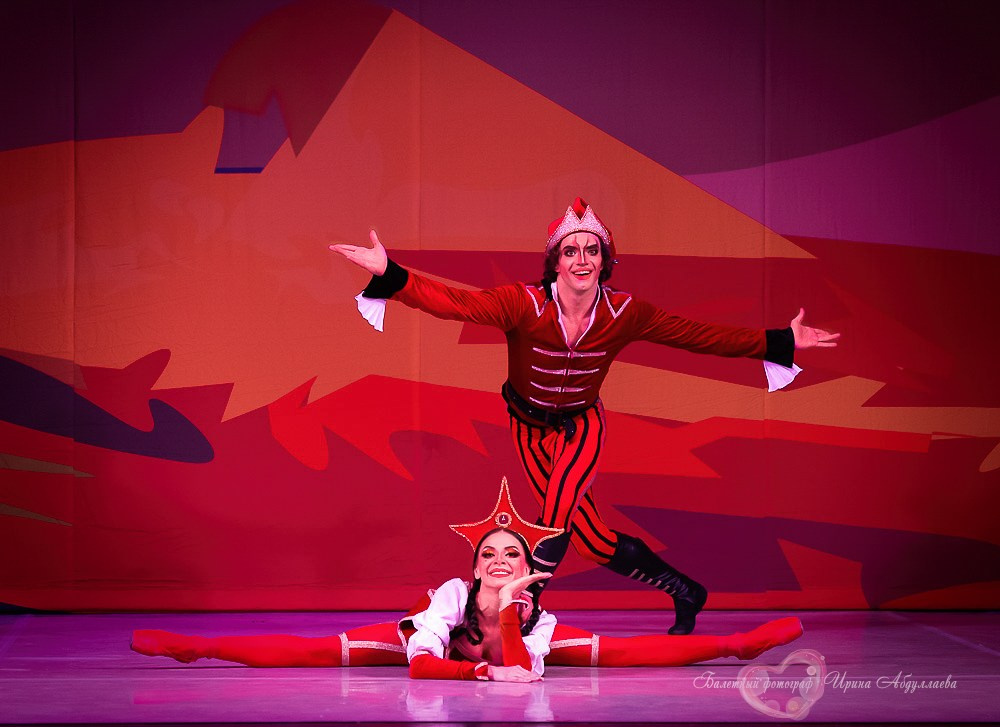 Премьера балета «Шут» — Прима балерина Кремлёвского балета Е.Первушина, Премьер Большого Театра Игорь Цвирко