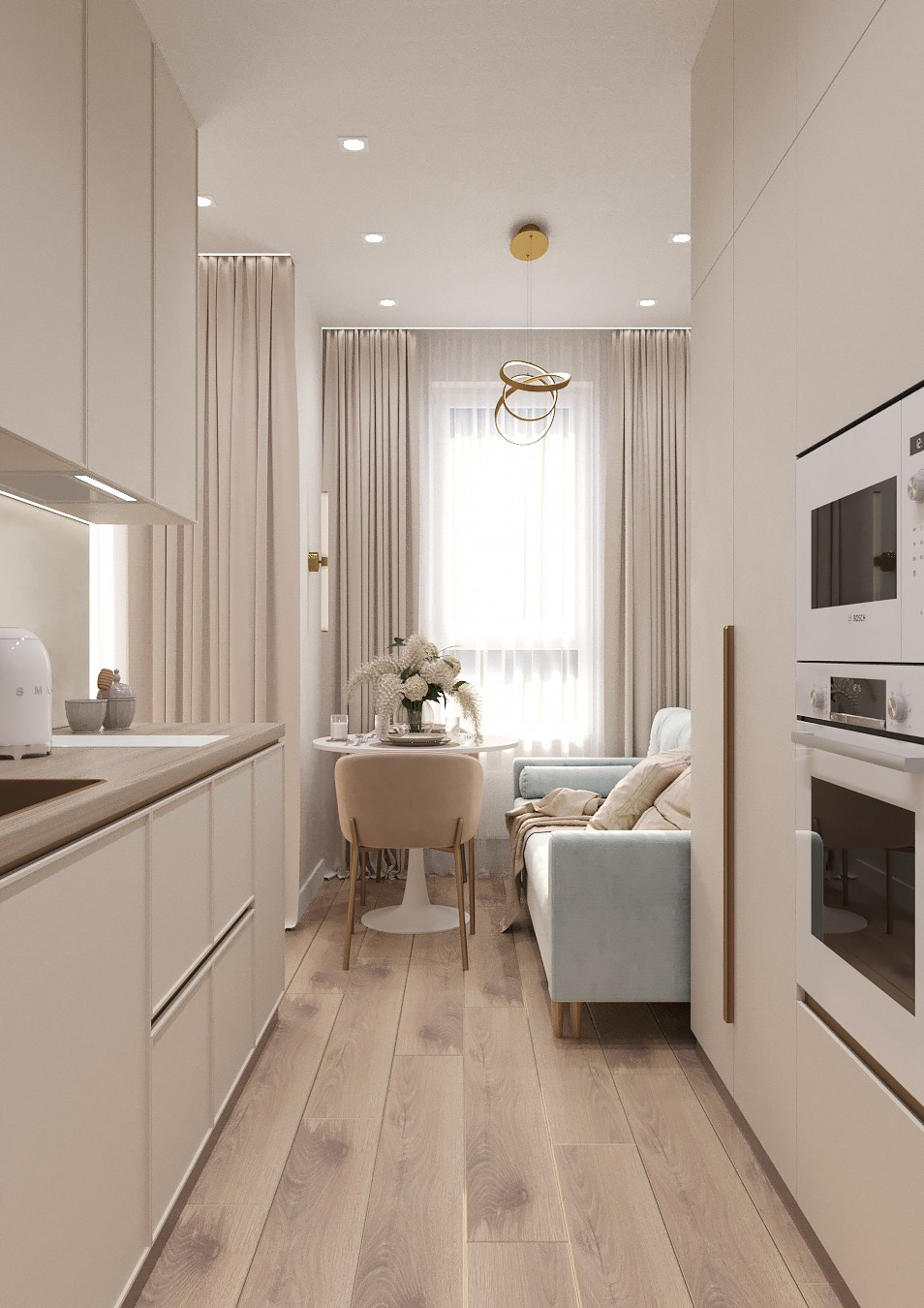 ЖК СитиТауэрс 27 кв. м. Дизайнер интерьера Ирина Бовыкина