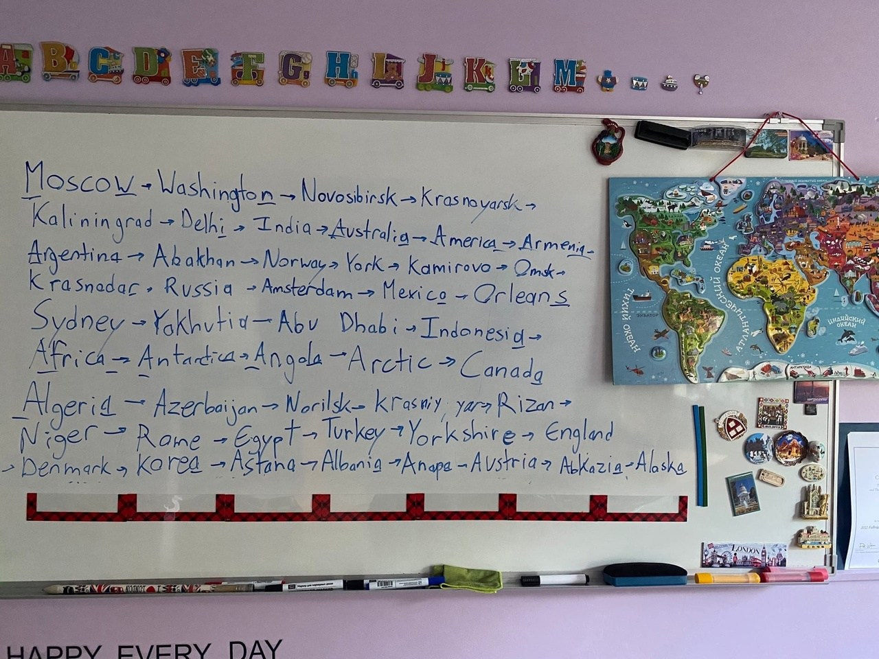 Играем в «Географический чайнворд». LinguaCentrePro