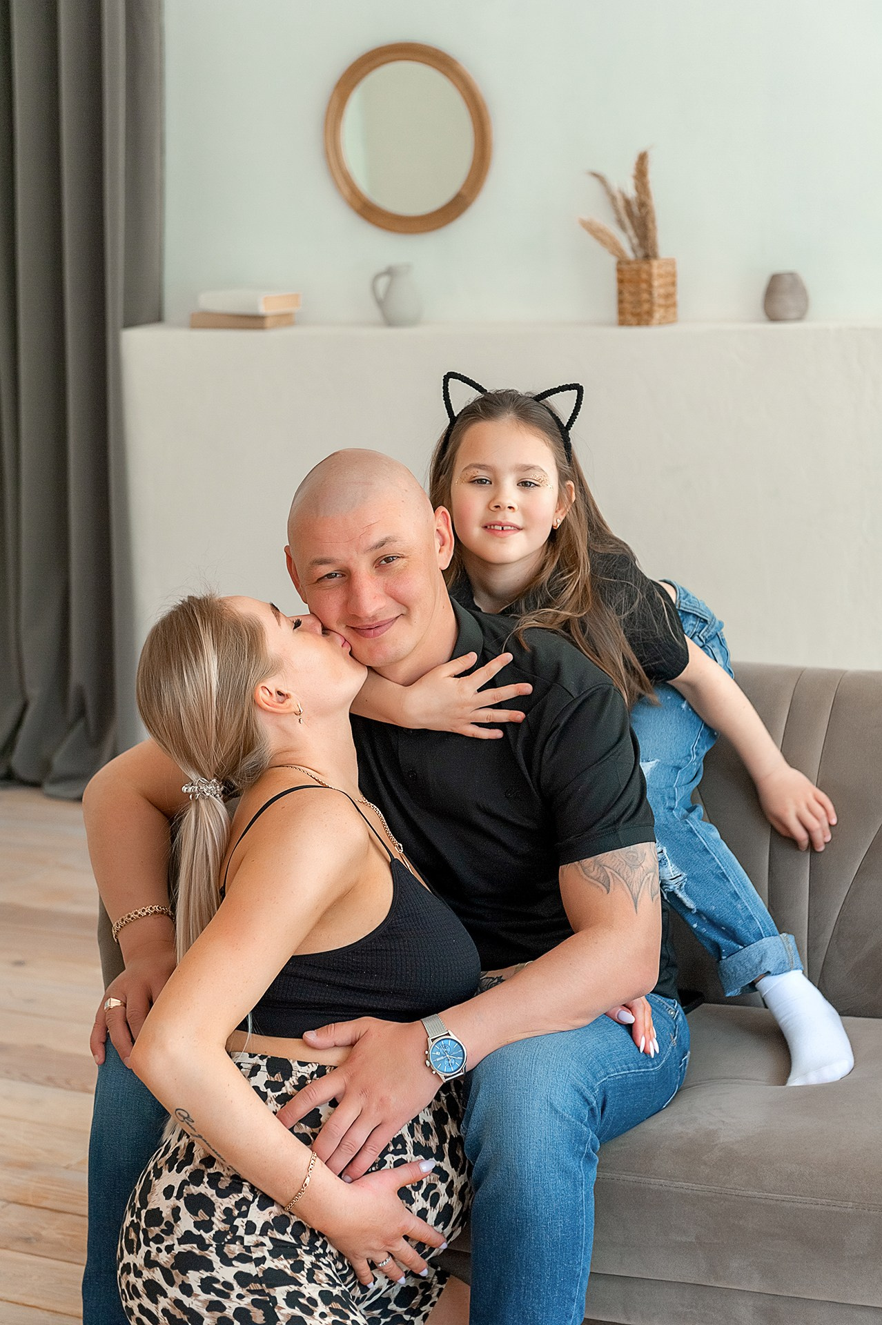 Семья Ксении. Семейный и женский фотограф, контент фотосессия в Екатеринбурге