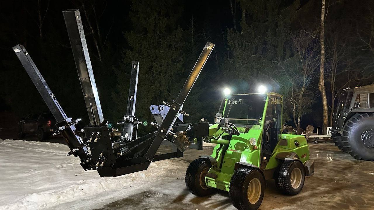 Живые фото пересадчиков. Пересадчик деревьев МД